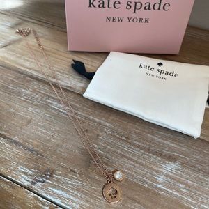 Rose gold Kate Spade necklace